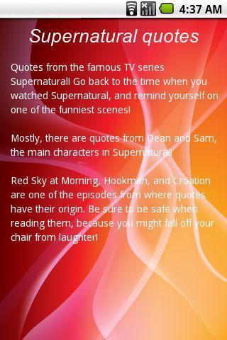 Supernatural Quotes截图2