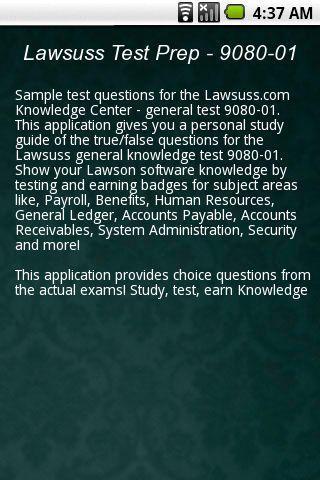 Lawsuss Test Prep - 9080-01截图2