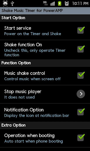 PowerAMP ShakeMusicTimer Trial截图2