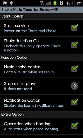 PowerAMP ShakeMusicTimer Trial截图5