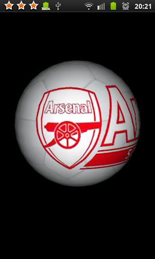 Arsenal 3D Ball Wallpaper截图3