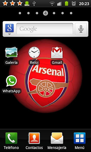 Arsenal 3D Ball Wallpaper截图5