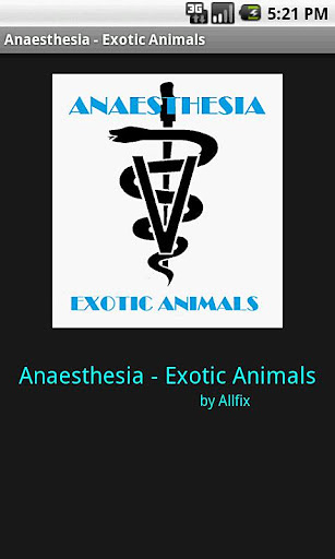 Anaesthesia Exotic Animal DEMO截图3