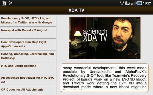 XDA TV - Tablet Edition截图2