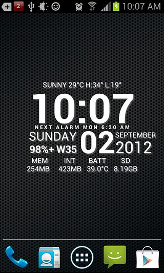 Super Typo Weather Info Clock截图2