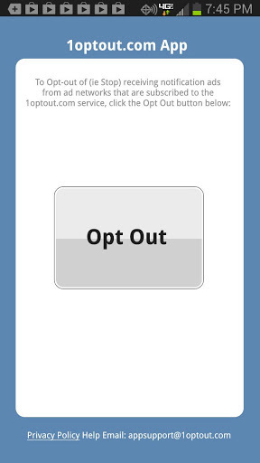 Notification Ad Optout App截图1
