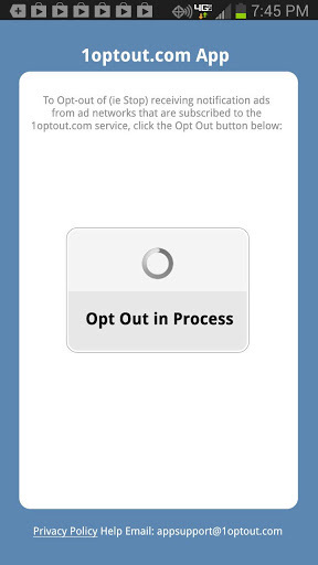 Notification Ad Optout App截图2
