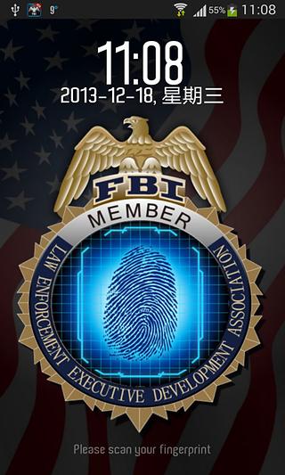 FBI指纹锁屏高级版截图2