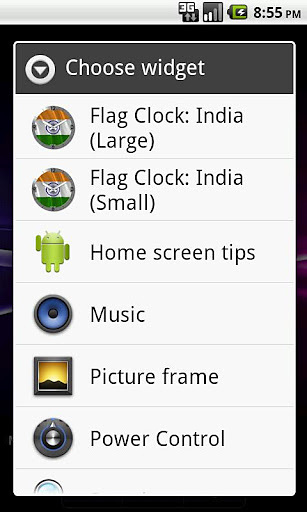 India flag Analog Clock截图3