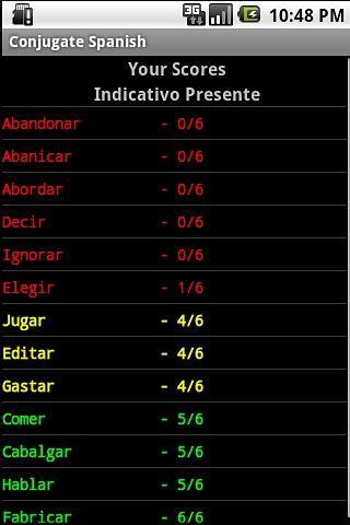 Conjugate Spanish截图2