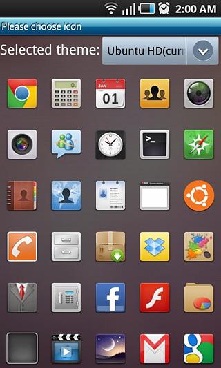 Go Launcher EX Ubuntu HD Theme截图1