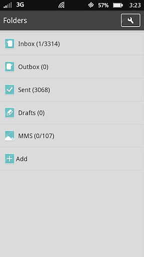 Pristine GO SMS Theme截图1