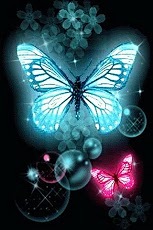 blue &amp; pink butterfly glit...截图4