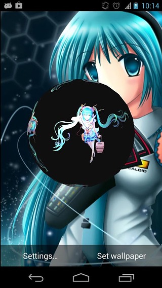 Hatsune Miku 3D Live Wallpaper截图2