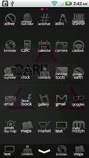 DarkEdge Pink (ADW Theme)截图1