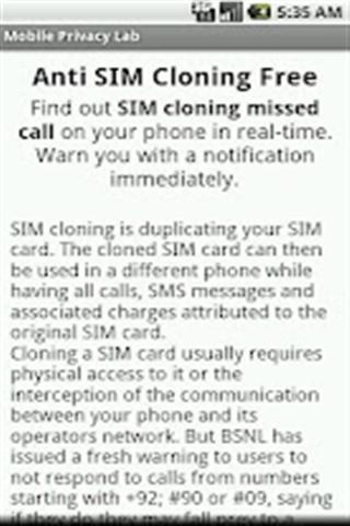 Anti SIM Cloning Free截图1