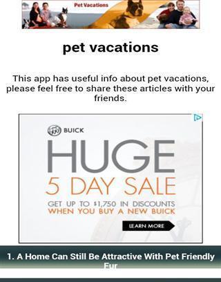 pet vacations аpp截图1