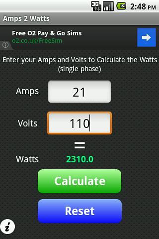 Electrical Amps 2 Watts Free截图2