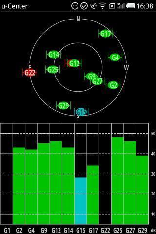 u-center GPS evaluation App截图1