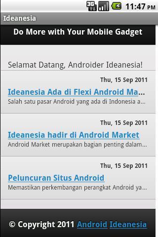 Ideanesia Android Website截图2