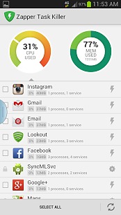 Zapper 进程杀手截图2