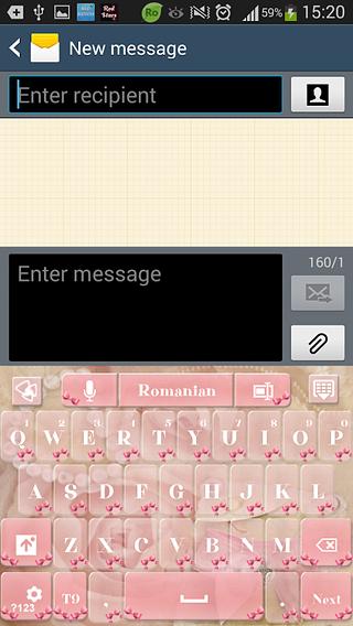 GO Keyboard Pretty Bow Theme截图1