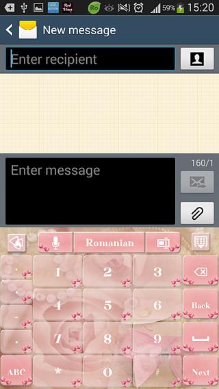 GO Keyboard Pretty Bow Theme截图2