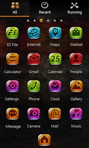 Metal GO LauncherEX Theme截图3