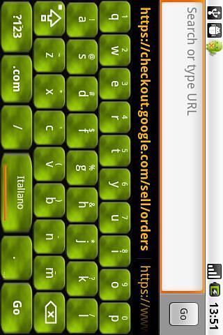 Lime Foggy Keyboard Skin截图1