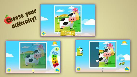 Kids Jigsaw Puzzles Farm Free截图2