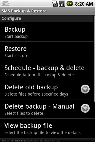 SMS Backup &amp; Restore截图2