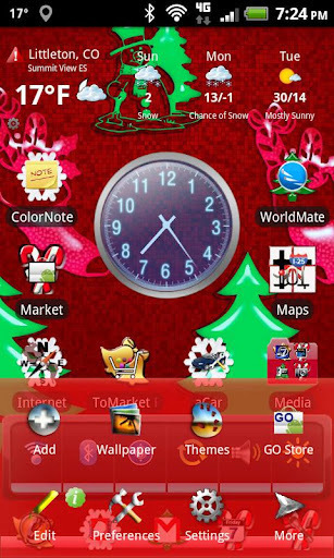 LC Christmas Go Launcher EX截图2