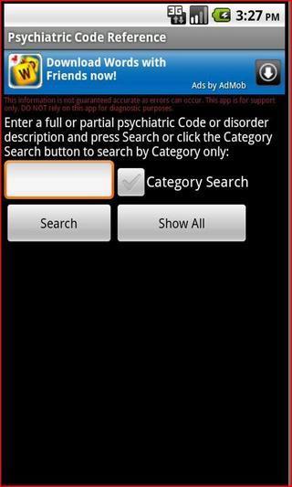 Psychiatric Code Reference截图1