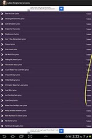 阿黛尔铃声和歌词截图1