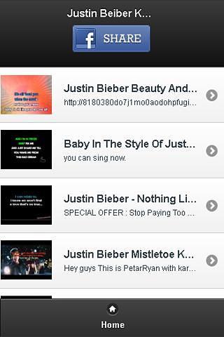 贾斯汀比伯卡拉OK截图1