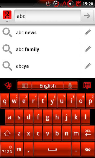 GOKeyboard BloodRed - Free截图4