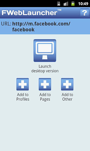 FWebLauncher for Facebook web截图4