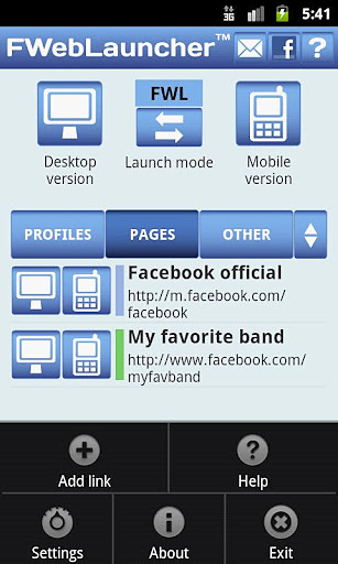 FWebLauncher for Facebook web截图6