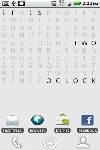 Text Clock Lite截图1