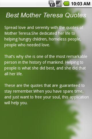 Best Mother Teresa Quotes截图2