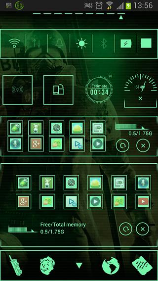 GOWidget Pip Boy 3000 Theme截图3