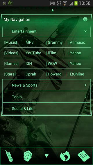 GOWidget Pip Boy 3000 Theme截图6