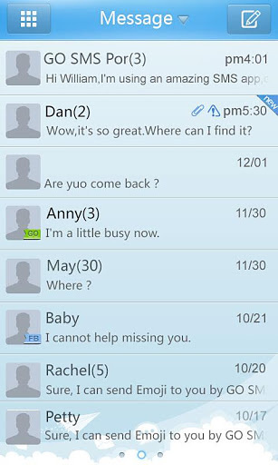 GO短信GO1.0主题截图2