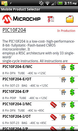 Mobile Product Selector截图1