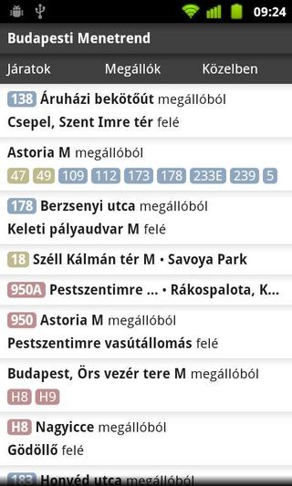 Budapesti menetrend截图6