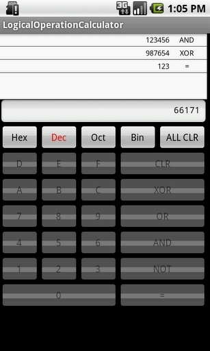 逻辑运算的计算器截图1