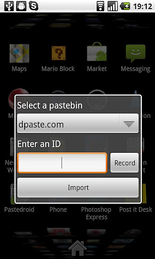 Pastebin Import截图3