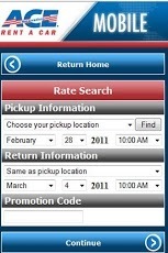 Ace RentACar Mobile截图2
