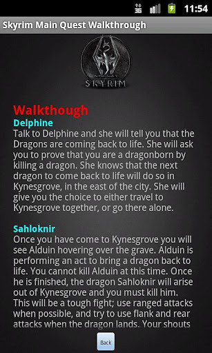 Skyrim Pocket Walkthrough截图2