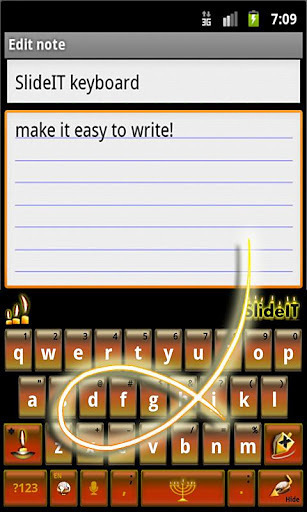 SlideIT Keyboard Hanukkah截图4